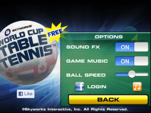 World Cup Table Tennis screenshot