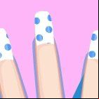 Navy Nails