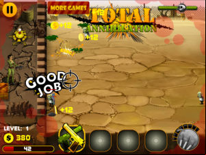 Zombies vs Nora screenshot