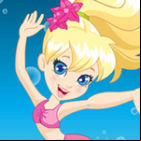 Polly Pocket Mermaid World Dress-Up